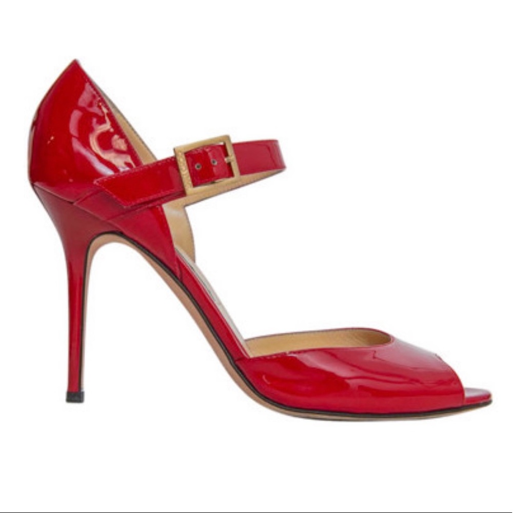 Jimmy Choo Peep Toe Pumps size 38 1/2